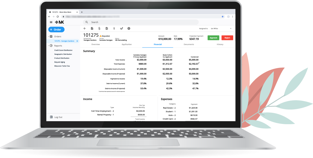 laptop with MK Dashboard